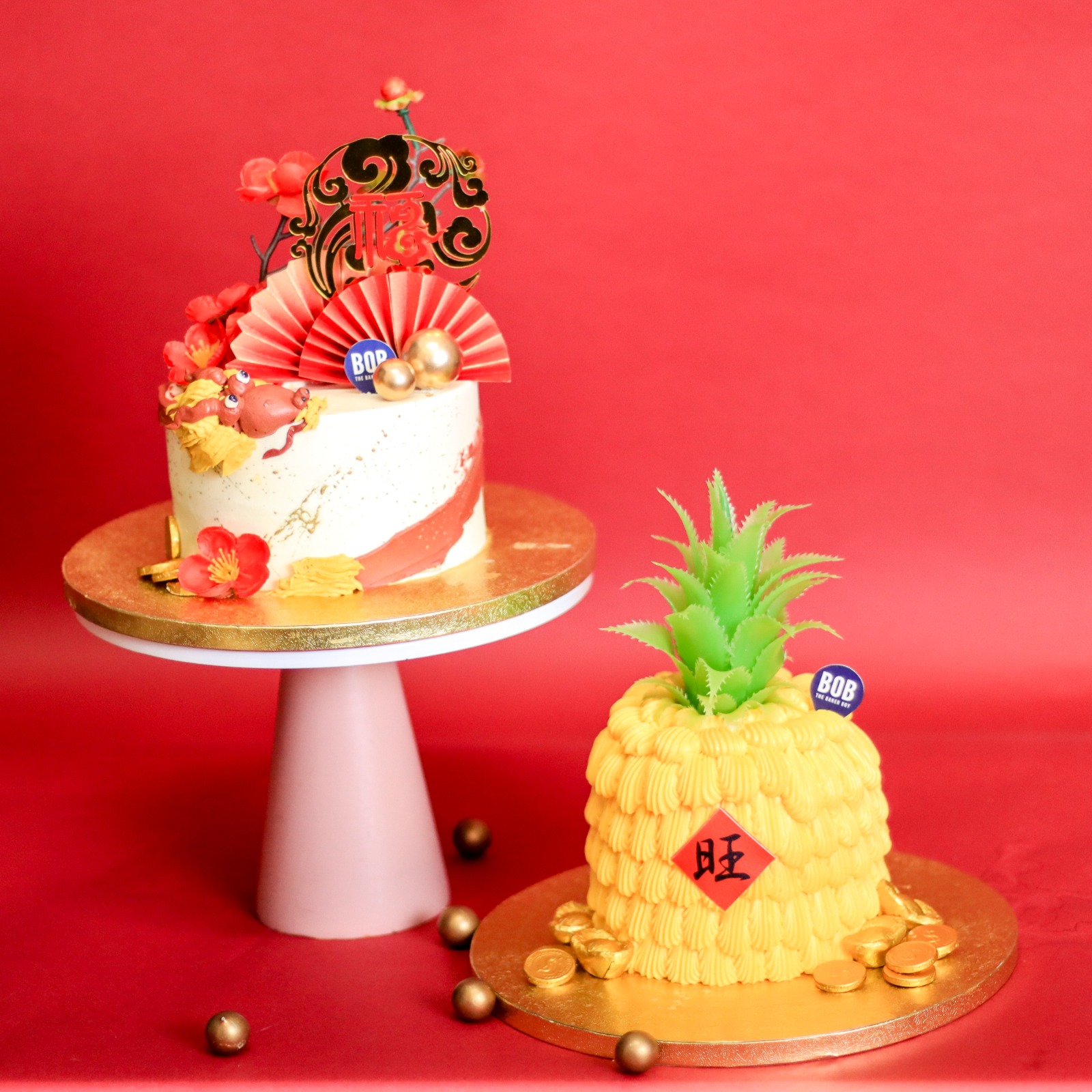 Bundle 1: 3D Pineapple Brownie and Year of the Dragon Cake Bundle